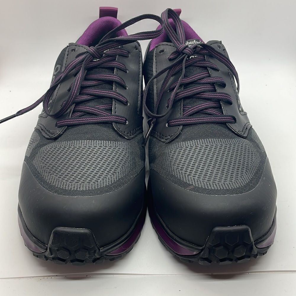 Timberland Pro A2174 Black Purple Reaxion Composite Toe Athletic Women’s Sz 9.5 - Picture 3 of 9